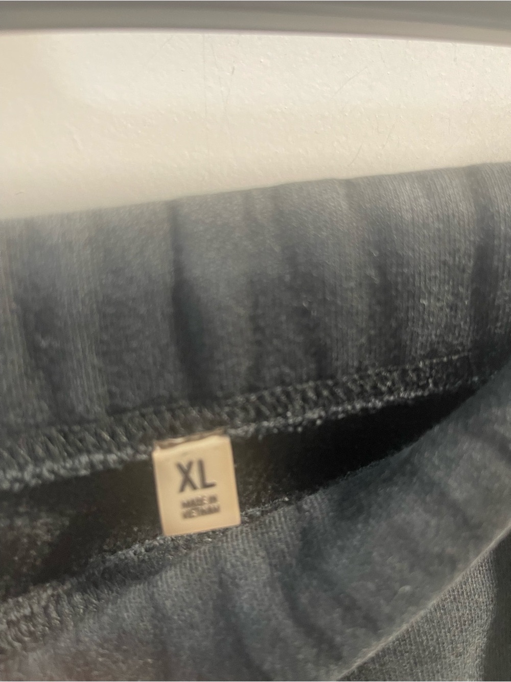 Essentials Men's Black Jogger Sweatpants with Drawstring Have One Hole - Picture 7 of 9